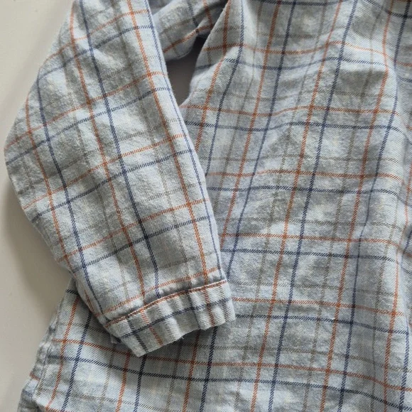 Pepa London Plaid Peter Pan Collar Button Down Shirt Blouse - Picture 2 of 8